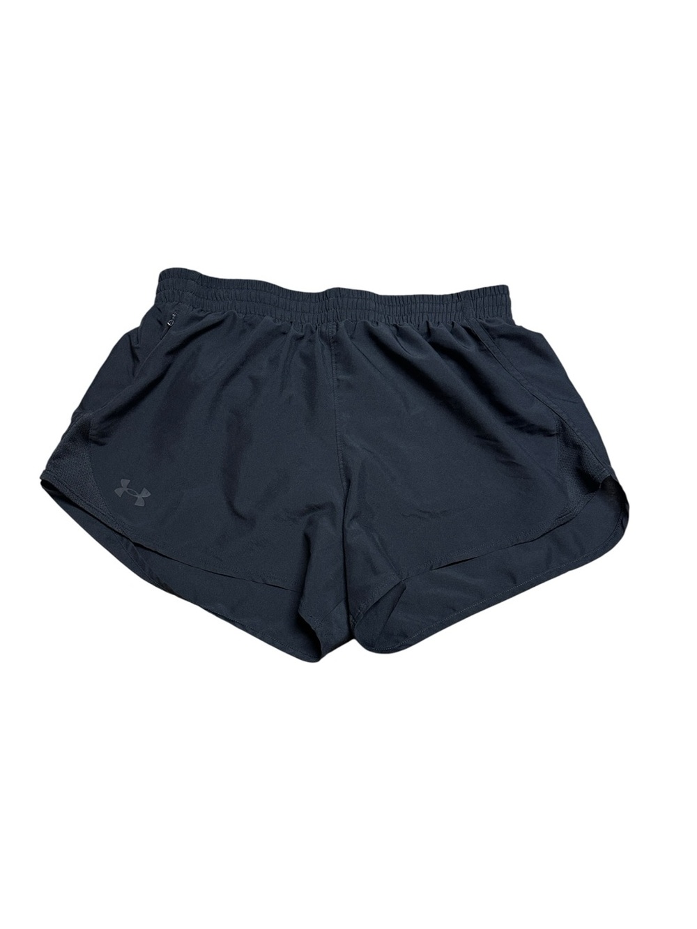 Under Armour Women’s Running Shorts Medium Black 3.5” Zip Pocket NWOT